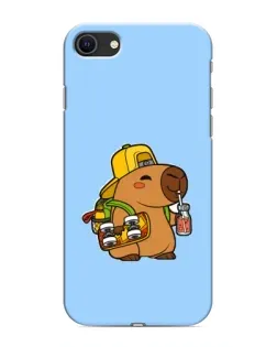 Чохол для iPhone 8 з картинкою «Капібара на скейті»