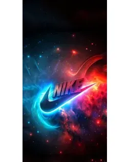 Чохол для Apple iPhone Duo з картинкою «Вогняний логотип Nike»