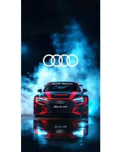 Чохол для Apple iPhone Duo з картинкою «Audi Sport — неон»