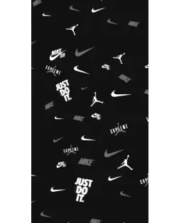 Чехол для Apple с картинкой «Nike Black Pattern»
