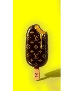 Чехол для Apple с картинкой «Мороженое от LV»