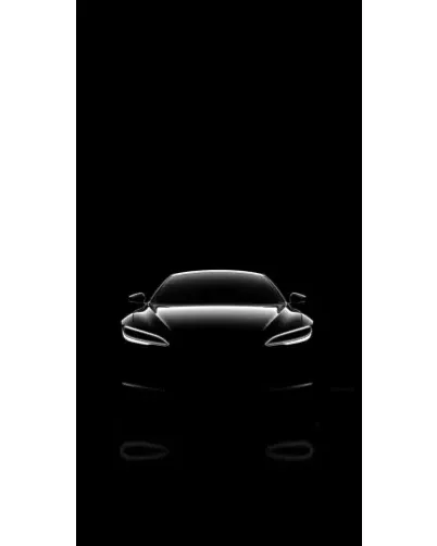 Чохол для Apple з картинкою «Силует Tesla Night»