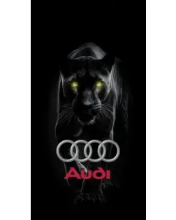 Чохол для Apple з картинкою «Пантера та Audi»