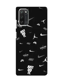 Чохол для Blackview A100 з картинкою «Nike Black Pattern»