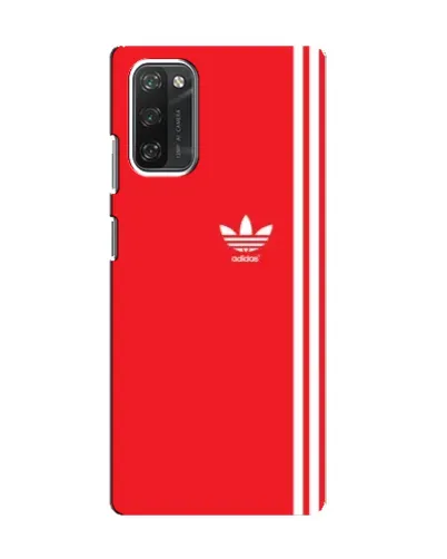 Чехол для Blackview A100 с картинкой «Красный минимализм Adidas»