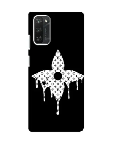 Чехол для Blackview A100 с картинкой «Цветочная монограмма»