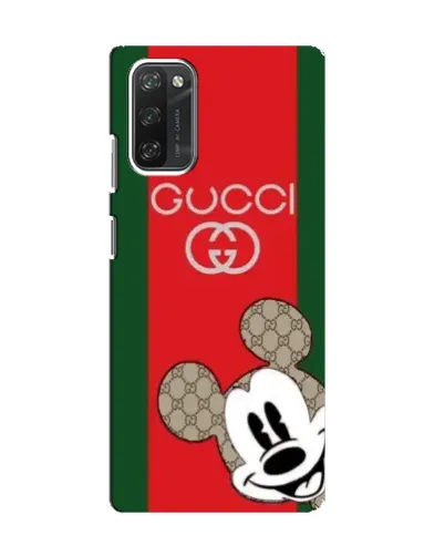 Чехол для Blackview A100 с картинкой «Gucci — полосы и Микки»
