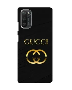 Чехол для Blackview A100 с картинкой «Золотой логотип Gucci»