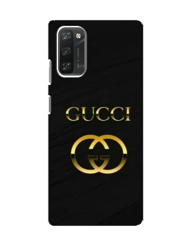 Чехол для Blackview A100 с картинкой «Золотой логотип Gucci»