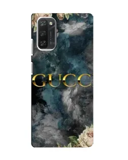 Чехол для Blackview A100 с картинкой «Абстрактные цветы Gucci»