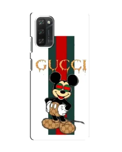 Чехол для Blackview A100 с картинкой «Микки Маус Gucci — полосы»
