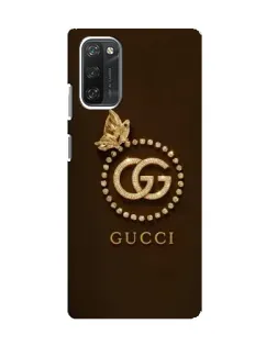 Чехол для Blackview A100 с картинкой «Gucci — золотая бабочка»