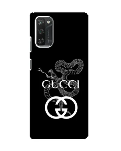Чехол для Blackview A100 с картинкой «Gucci — серебряная змея»