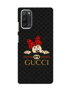 Чехол для Blackview A100 с картинкой «Минни Маус Gucci — черный»