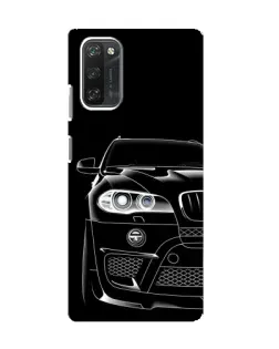 Чехол для Blackview A100 с картинкой «Темный силуэт BMW»