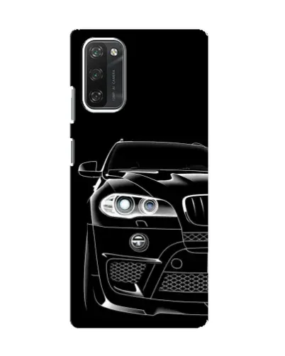 Чехол для Blackview A100 с картинкой «Темный силуэт BMW»