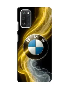Чехол для Blackview A100 с картинкой «Золотистый дым BMW»