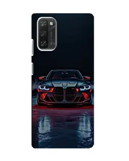 Чехол для Blackview A100 с картинкой «BMW на мокрой дороге»