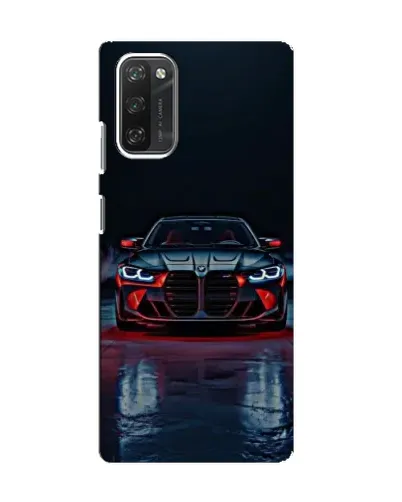 Чехол для Blackview A100 с картинкой «BMW на мокрой дороге»