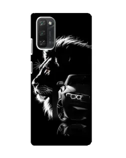 Чехол для Blackview A100 с картинкой «BMW и лев»