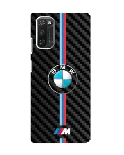 Чехол для Blackview A100 с картинкой «Эмблема BMW и карбон»