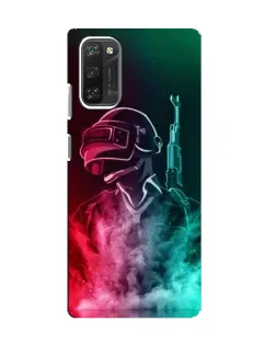 Чехол для Blackview A100 с картинкой «PUBG — огненный воин»