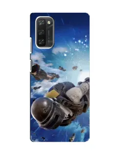 Чехол для Blackview A100 с картинкой «Десант PUBG — прыжок»