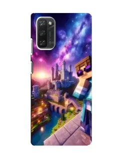 Чехол для Blackview A100 с картинкой «Стив и космос»