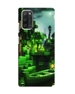 Чехол для Blackview A100 с картинкой «Minecraft лесной пейзаж»
