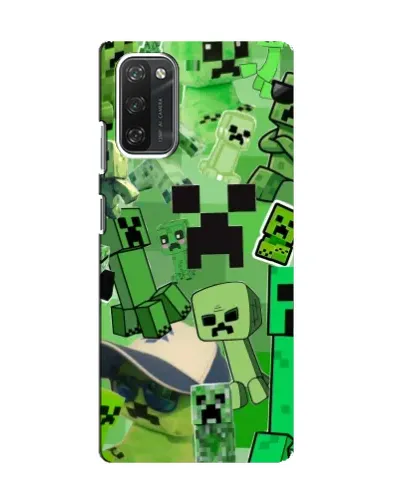 Чехол для Blackview A100 с картинкой «Криперы Minecraft»