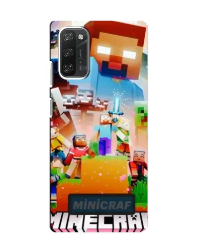 Чехол для Blackview A100 с картинкой «Minecraft герои игры»