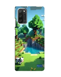 Чехол для Blackview A100 с картинкой «Minecraft летний день»