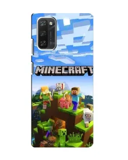 Чехол для Blackview A100 с картинкой «Minecraft классический мир»
