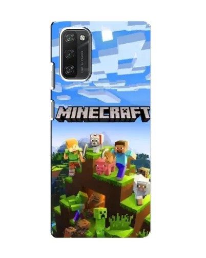 Чехол для Blackview A100 с картинкой «Minecraft классический мир»