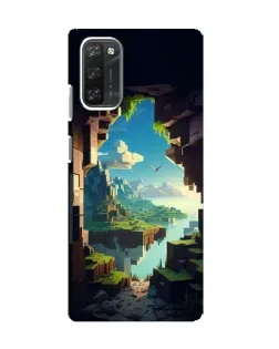 Чехол для Blackview A100 с картинкой «Вид из пещеры»