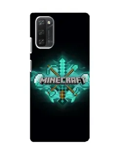Чехол для Blackview A100 с картинкой «Minecraft Diamond лого»