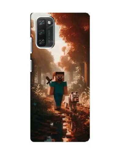 Чехол для Blackview A100 с картинкой «Стив в лесу»