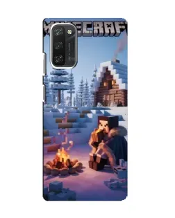 Чехол для Blackview A100 с картинкой «Зимний Minecraft»