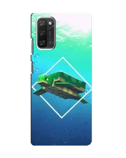 Чохол для Blackview A100 з картинкою «Черепаха Minecraft»