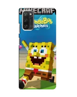 Чохол для Blackview A100 з картинкою «Губка Боб Minecraft»
