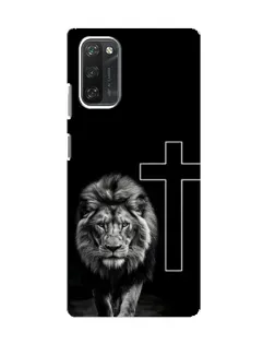 Чехол для Blackview A100 с картинкой «Лев и Крест»