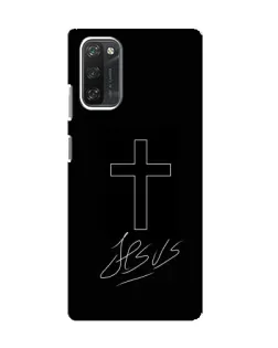 Чехол для Blackview A100 с картинкой «Графический крест Jesus»