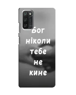 Чехол для Blackview A100 с картинкой «Бог не бросит»