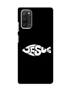 Чехол для Blackview A100 с картинкой «Рыба Jesus»