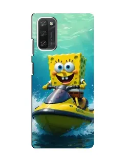 Чохол для Blackview A100 з картинкою «Спанч Боб на гідроциклі»
