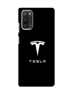 Чохол для Blackview A100 з картинкою «Tesla White Logo»