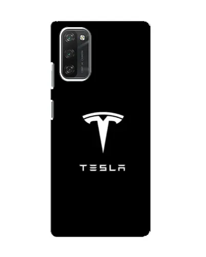 Чохол для Blackview A100 з картинкою «Tesla White Logo»