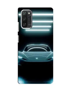 Чохол для Blackview A100 з картинкою «Tesla в неоні»
