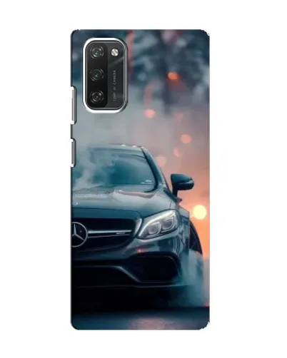 Чехол для Blackview A100 с картинкой «Mercedes — ночной город»