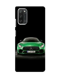 Чехол для Blackview A100 с картинкой «Mercedes — неоновый лого»